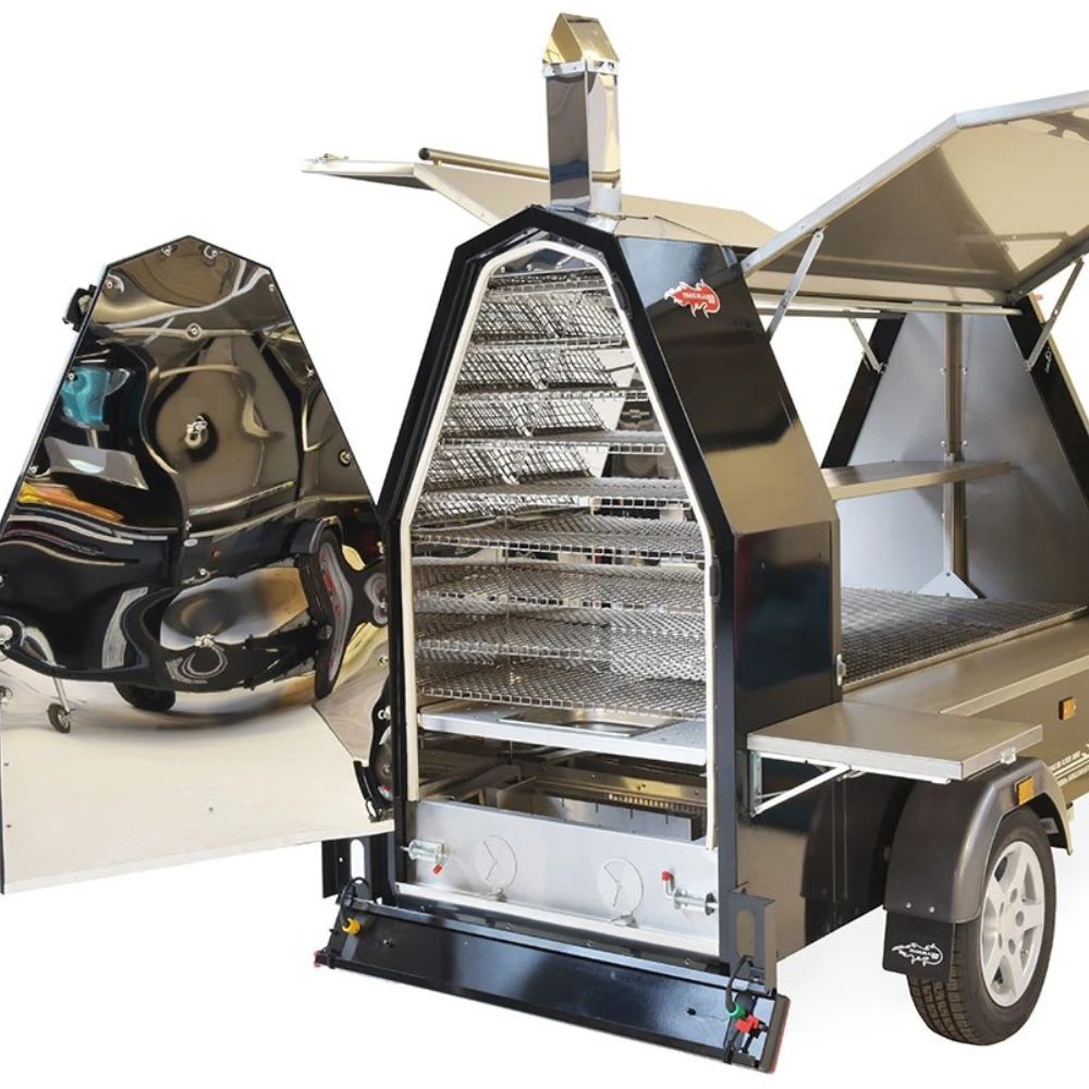 600 Streetmaster BBQ Smoker Grill The Ultimate Street Food Trailer